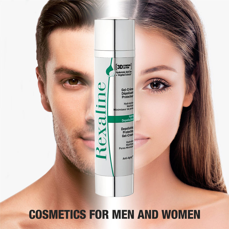 [Australia] - Rexaline - Hydra-DepolluSkin - Depolluting Protecting Gel-Cream - Moisturizing face care - Anti pollution cream gel with moringa - Anti aging gel with Hyaluronic Acid - Cruelty Free - 50 ml 