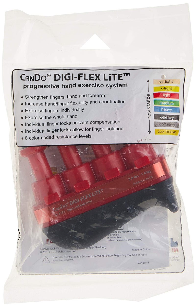 [Australia] - CanDo 10-3772 Digi-Flex LiTE Exerciser, Light, Red Red: Light 