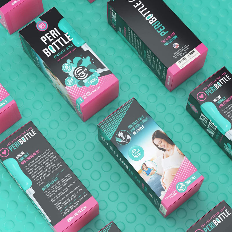 [Australia] - Cynpel Peri Bottle for Postpartum Essentials, Feminine Care | The Original Portable Bidet, Hemmoroid Treatment… (1 Count (Pack of 1), Blue) 1 Count (Pack of 1) 