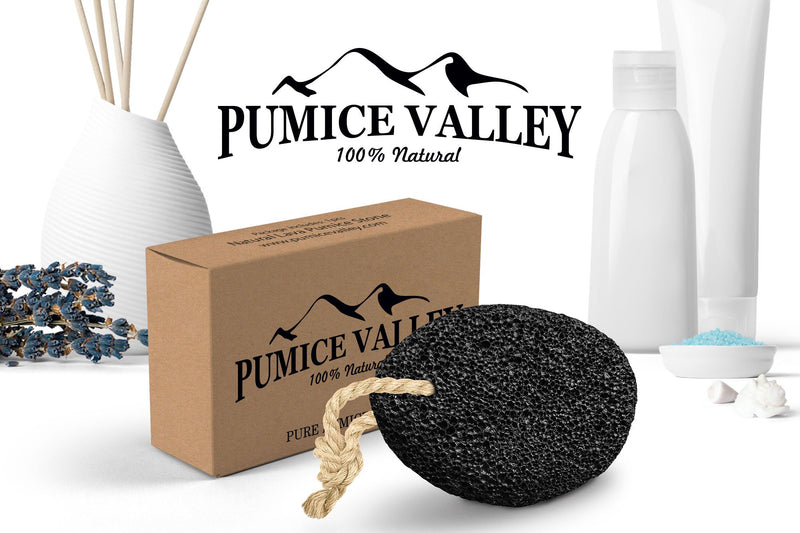 [Australia] - Pumice Stone - Natural Earth Lava Pumice Stone Black - Callus Remover for Feet Heels and Palm - Pedicure Exfoliation Tool - Corn Remover - Dry Dead Skin Scrubber - Health Foot Care 