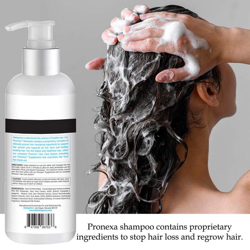 [Australia] - Hairgenics Pronexa Clinical Strength Hair Growth & Regrowth Therapy Hair Loss Shampoo With Biotin, Collagen, and DHT Blockers for Thinning Hair, 8 fl. oz. 