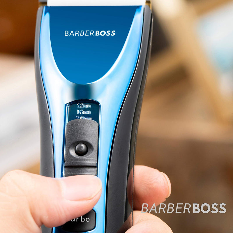 [Australia] - BarberBoss Professional Hair Clippers for Men Kids Family, Waterproof Hair Trimmer Cordless Rechargeable Led Display Three Speed Adjustment Electric Ceramic Blades Hair Clippers Beard Trimmer Cordless 