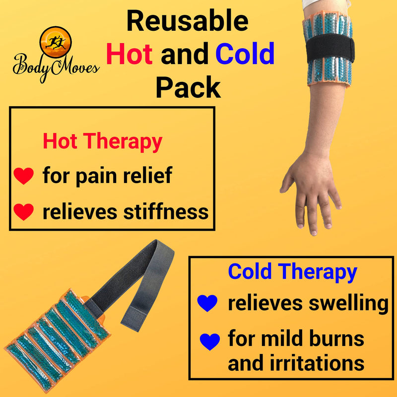 [Australia] - BodyMoves Tennis Elbow Arm Brace plus hot and cold ice pack Ulnar Nerve Entrapment Support Gear for Sports Daily Use Reduce Joint Pain Treat Tendonitis Bursitis Basketball gym elbow, weightlifting 
