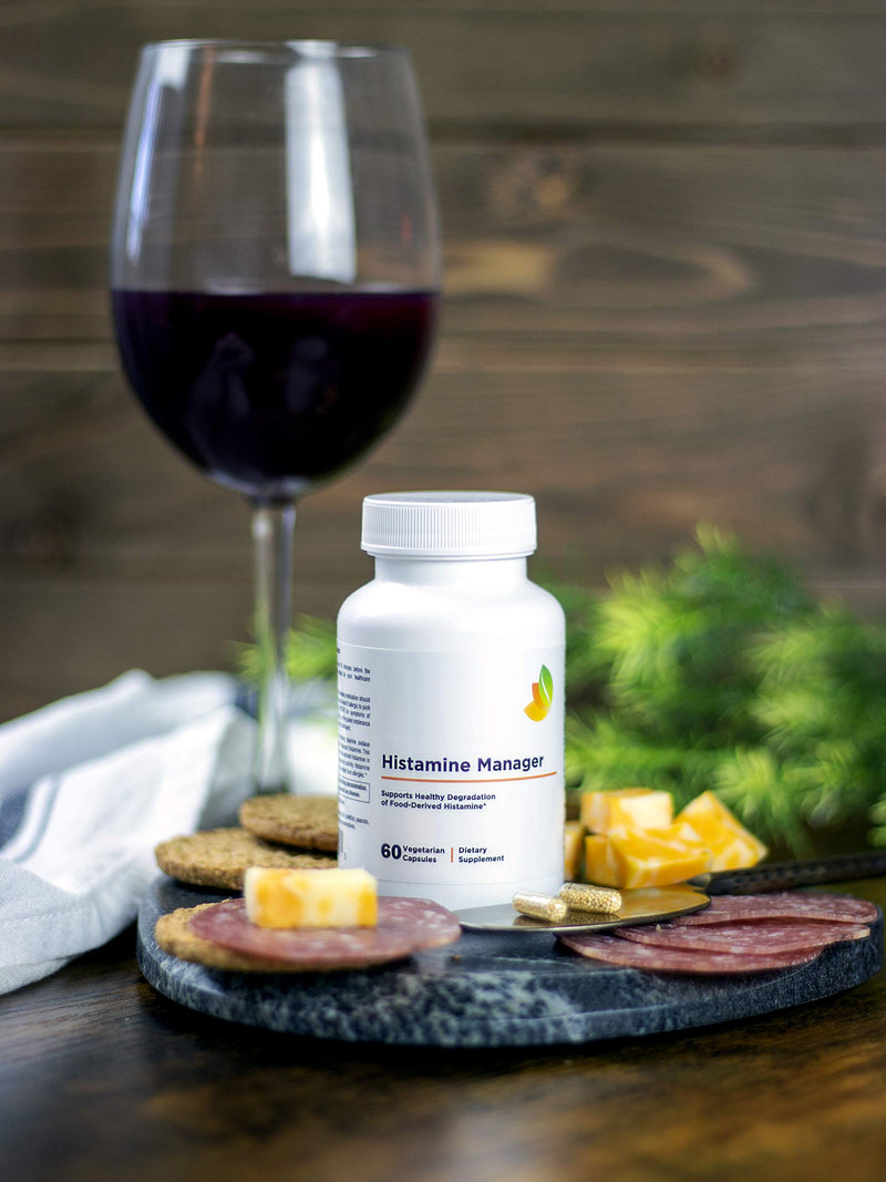 [Australia] - Histamine Manager – 20,000 HDU of Diamine Oxidase DAO per Serving – Digestive Enzyme to Help Block and Manage Food-Derived Histamine Intolerance – 60 Capsules (1 Bottle) 1 
