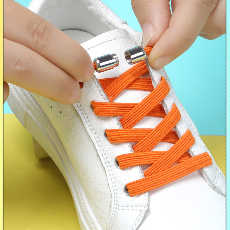 [Australia] - 2 Pairs Elastic No Tie Shoelaces for Adults and Kids，Tieless Elastic Shoe Laces for Sneaker 2 Grey(2 Pairs) 