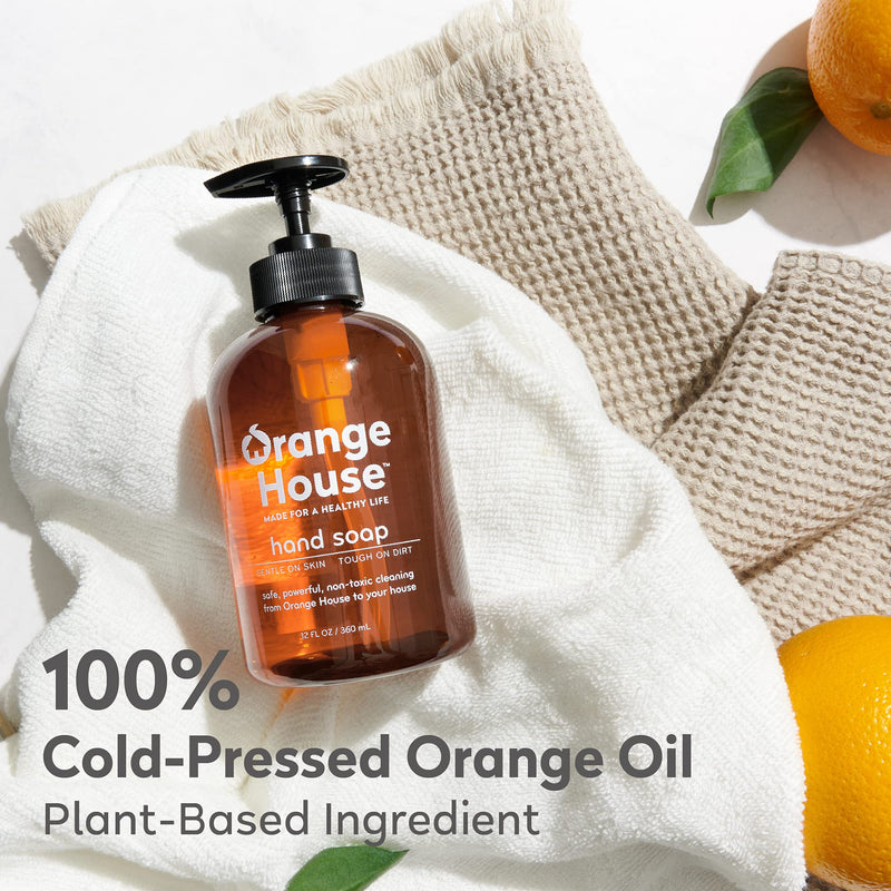 [Australia] - Orange House Liquid Hand Soap, Natural Eco-Friendly USDA, 12 Fl Oz 