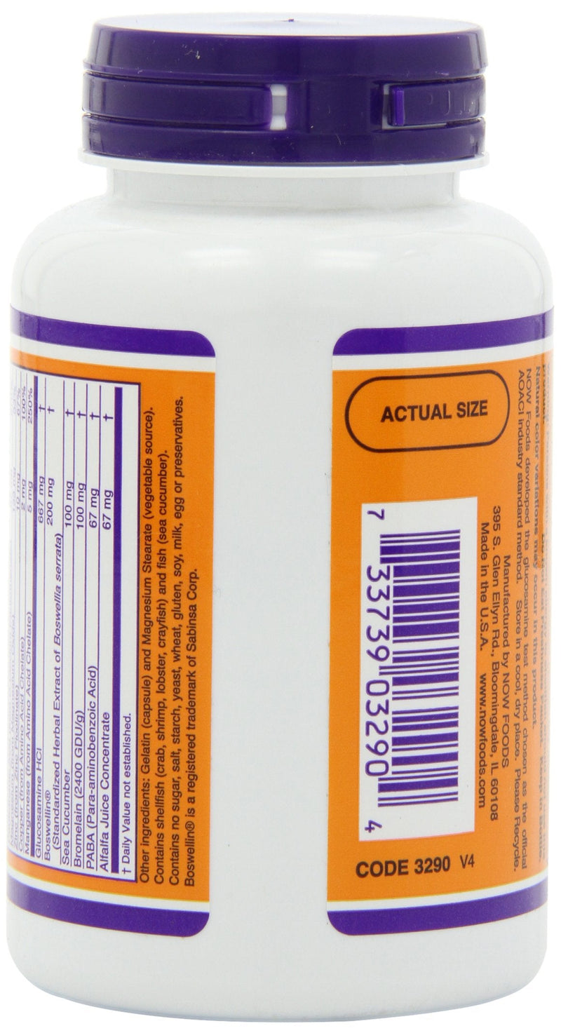 [Australia] - NOW Supplements, Joint Support™ with Glucosamine, Boswellin® and Sea Cucumber, 90 Capsules 