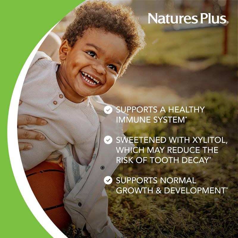 [Australia] - NaturesPlus Animal Parade Gold Children�s Multivitamin - Cherry Flavour, Chewable Animal Shaped Tablets - Vegan, Gluten Free, Vegan - 60 Tablets 60 Count (Pack of 1) 