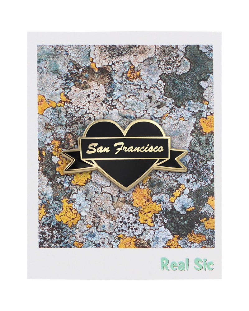 [Australia] - I Heart San Francisco Enamel Pin by Real Sic - San Fran Lapel Pin - I Love San Francisco Souvenir Pin for Jackets, Backpacks, Bags, Hats & Tops 