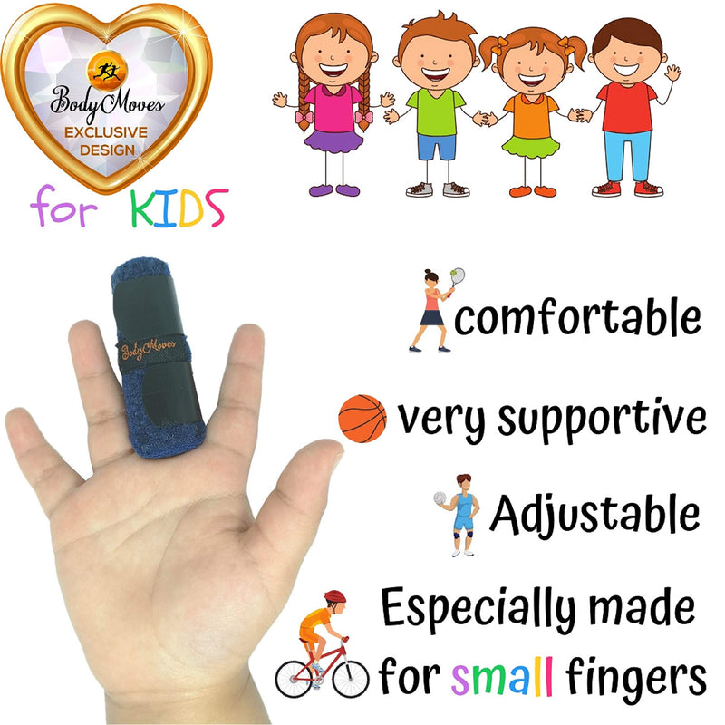 [Australia] - BodyMoves kids finger splints (2 pc, Rosy red) 2 pc 