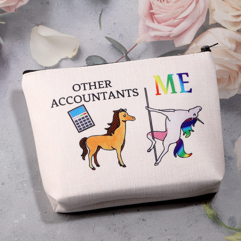 [Australia] - Accountant Gifts for Women Accountant Makeup Bag Other Accountants Me Unicorn Funny Accountant Gifts Accountant Bag 