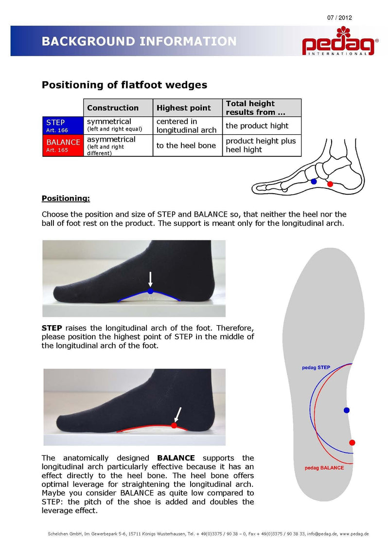 [Australia] - Pedag Step 16647 Symmetrical Self Adhesive Arch Support Inserts, Tan Leather, Large Large (EU 41-43/ US W11-13/M 8-10) 1 pair 