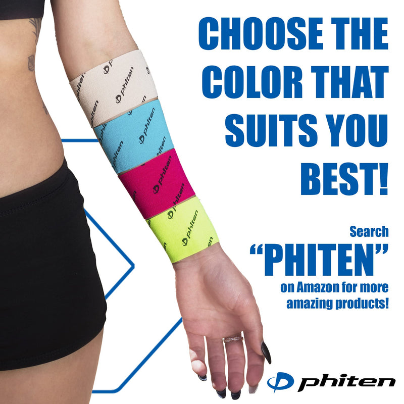 [Australia] - Phiten X30 Titanium Power Tape - Water-Resistant Kinesiology Tape for Muscle, Knee, Shoulder and Joint Support -  Professional Sports Therapeutic Athletic Kinesio Tape - Yellow, 2” x 14.7’ 
