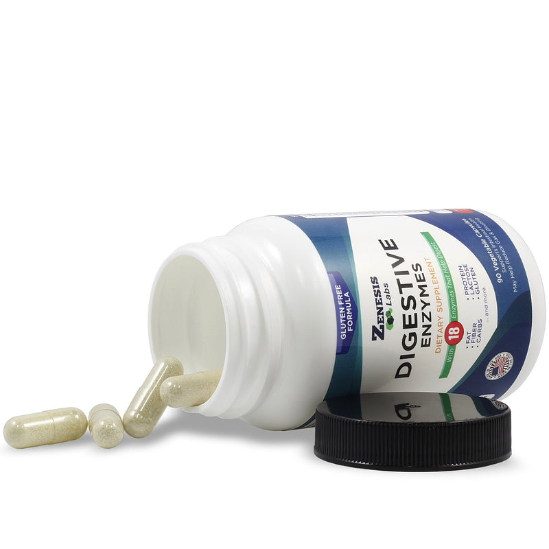 [Australia] - Digestive Enzymes - Amylase, Bromelain, Protease, Lipase & 14 Other Enzymes - 90 Capsules 