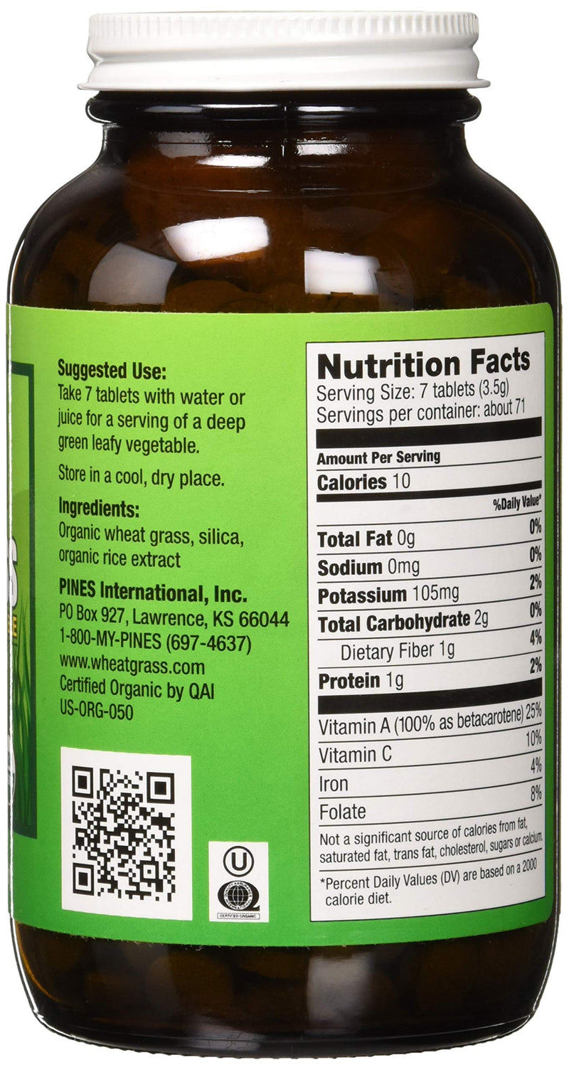 [Australia] - Pines Organic Wheat Grass, 500 Count Tablets Brown 