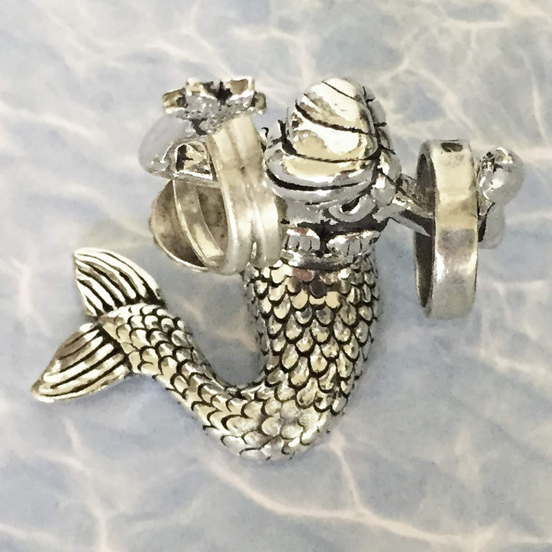 [Australia] - Basic Spirit Mermaid Pewter Ring Holder Jewelry Holder Gift Box Whimsical 