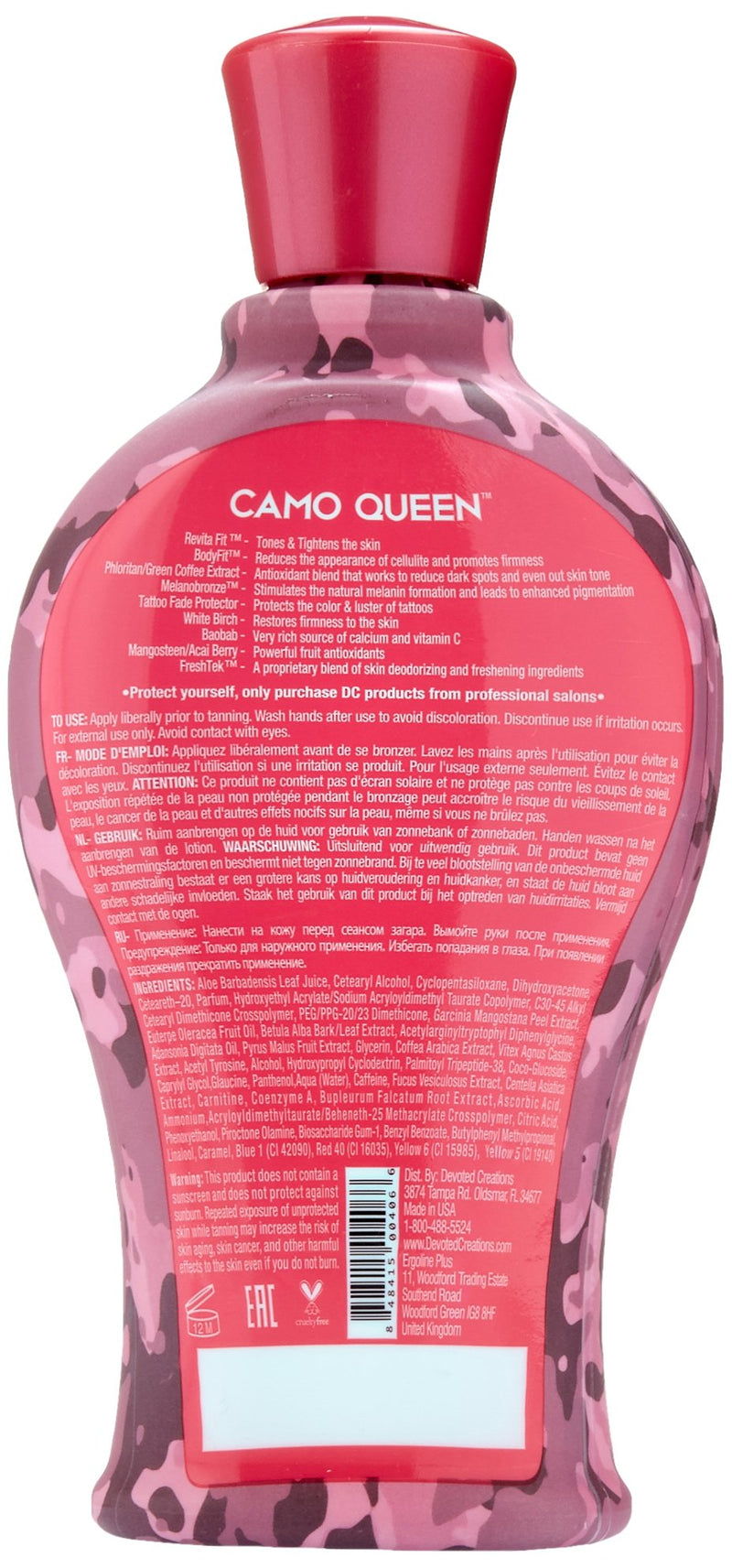 [Australia] - Devoted Creations Camo Queen Bronzing Lotion, 12.25 Fluid Ounce 