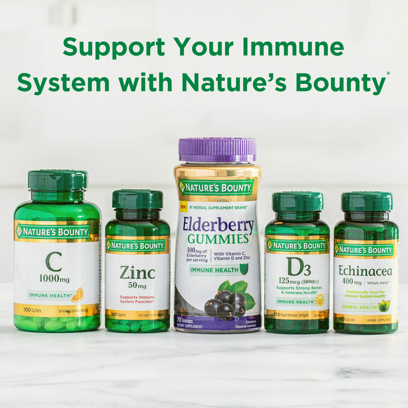 [Australia] - Nature's Bounty Vitamin D3, immune and bone support, 5000IU, Softgels, 150 Ct 