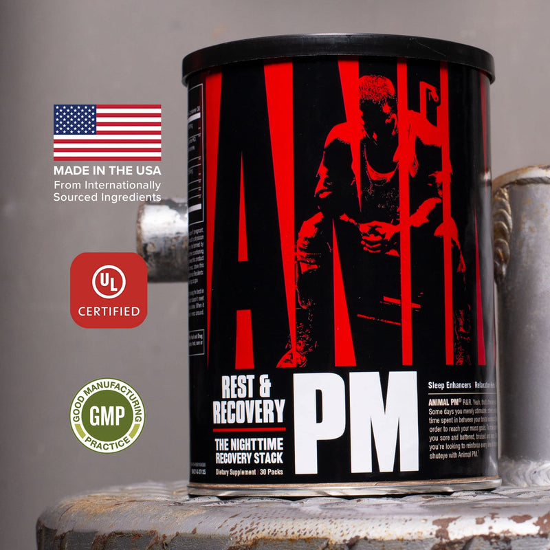 [Australia] - Animal PM - Zinc, Magnesium, Vitamin B6 - GBA + AKG - Immune and Recovery Complex - Sleep and Relaxation Complex - Night time Anabolic Recovery Stack - 30 Night Supply 