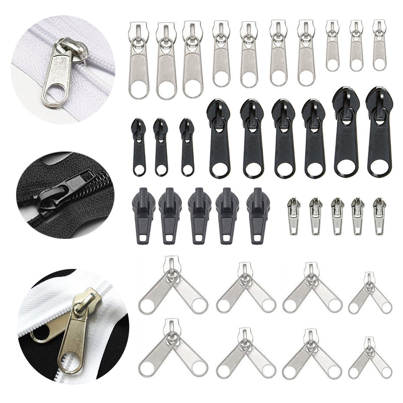 [Australia] - YaHoGa 143 PCS Zipper Repair Kit Zipper Replacement with Install Plier for Bags, Jackets, Tents, Backpacks, Sleeping Bag 