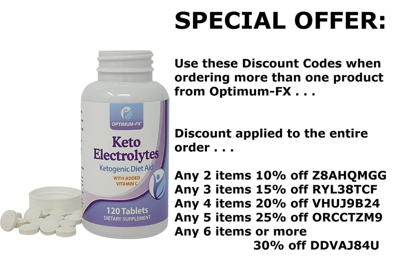 [Australia] - Keto Electrolytes Ketogenic Diet Aid with Sodium Potassium Calcium Magnesium Vitamin C x 120 900mg Tablets (1) 1 