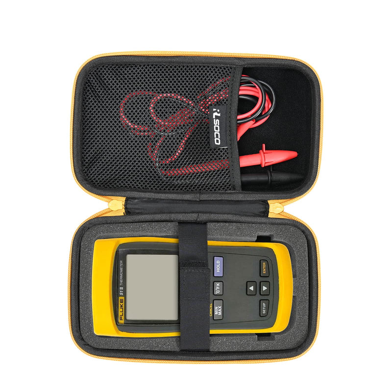 [Australia] - RLSOCO Hard Case for Fluke 51-2/52-2/53-2/54-2 Input Digital Thermometer-Works with Fluke 51II/52II/53IIB/54IIB Thermometer(Case Only) 