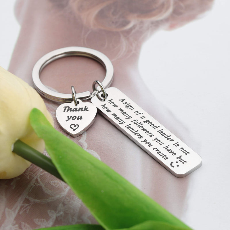 [Australia] - AKTAP Boss Gift Mentor Gifts A Sign of a Good Leader is Not How Many Followers You Have But How Many Leaders You Create Mahatma Gandhi Inspired Mentor Supervisor Keychain leader keychain 