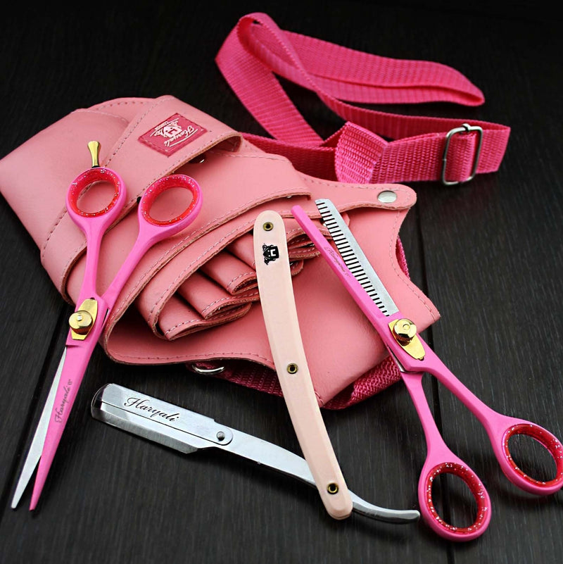 [Australia] - Professional Hairdressing Scissors Barber/Salon & Shears SET 6" with Pouch & RAZOR 