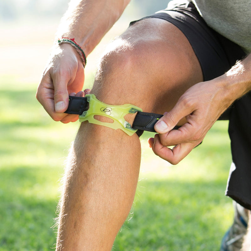 [Australia] - DonJoy Performance Webtech Patella Knee Strap – Patellar Tendonitis Band, Jumper’s Knee Strap, Adjustable Support for Running, Basketball, Volleyball, Squats, Weightlifting Small/Medium green 