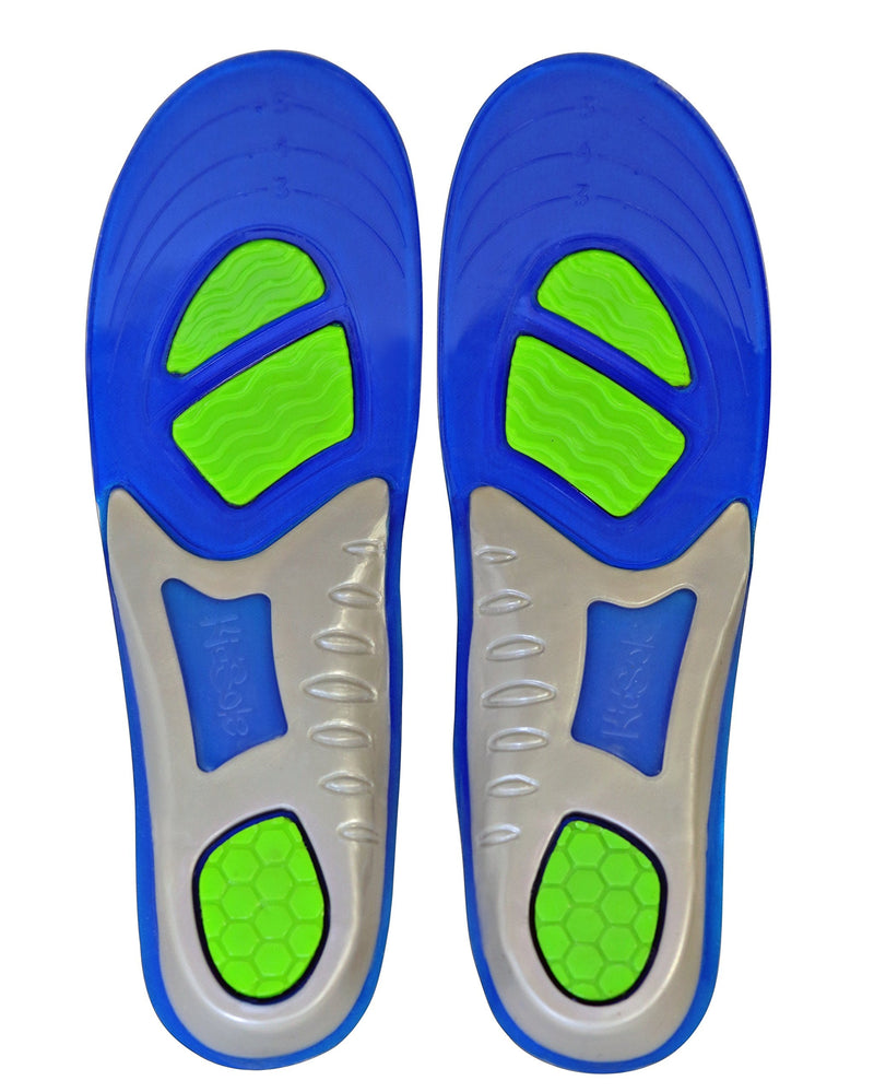[Australia] - Children's Athletic Gel Insoles for Cushion and Comfort for Active Children ((24 cm) Kids Size 2-6) (24 CM) Kids Size 2-6 