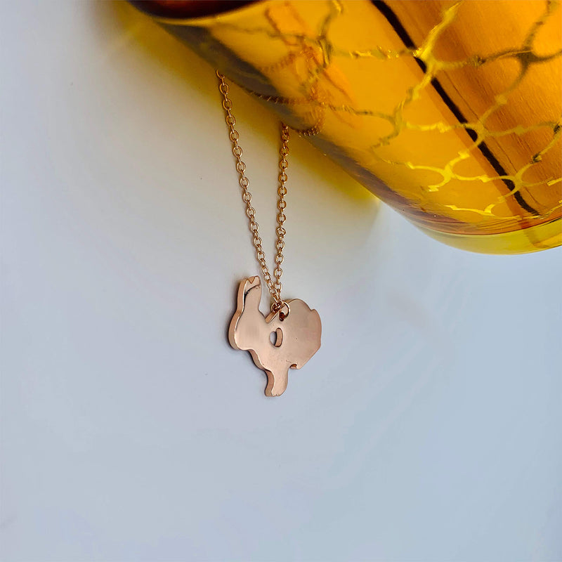 [Australia] - Easter Bunny Necklace for Girls / Women - Rabbit Pendant Necklace in Silver / Gold / Rose Gold Stainless Steel Jewelry - Adorable Birthday, Christmas or Easter Gift - Mall of Style 