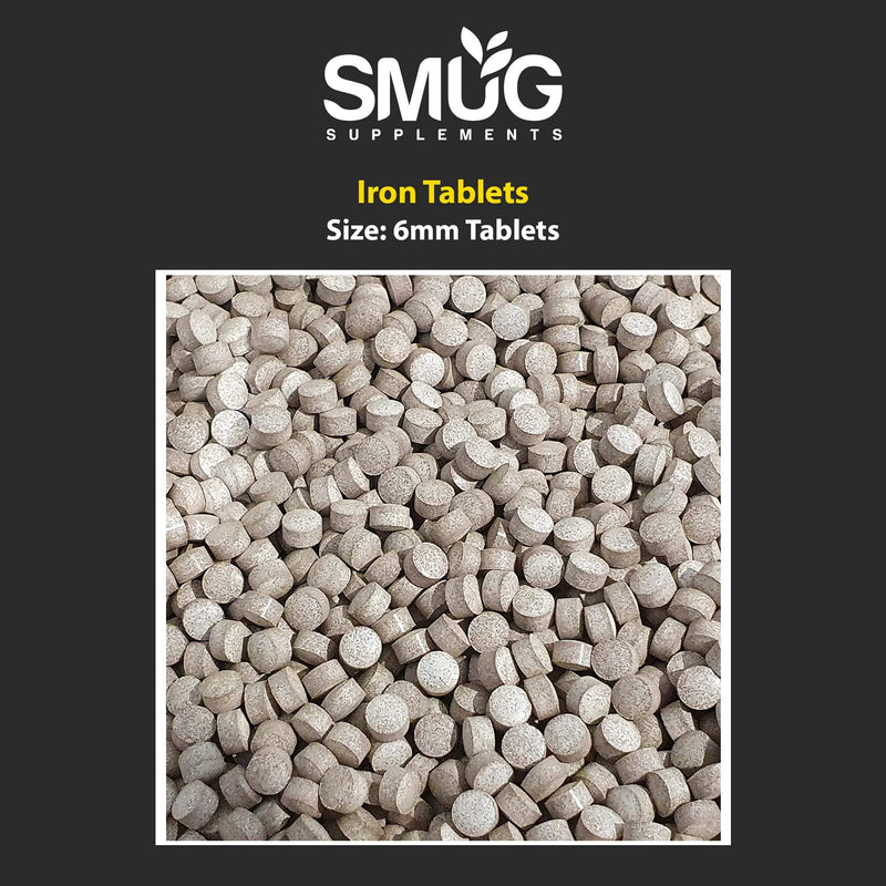 [Australia] - SMUG Supplements Iron Tablets - 180 High Strength 14mg Pills - Helps Support Energy Levels and Tackles Tiredness - Suitable for Men and Women - Vegan Friendly - Made in Britain 