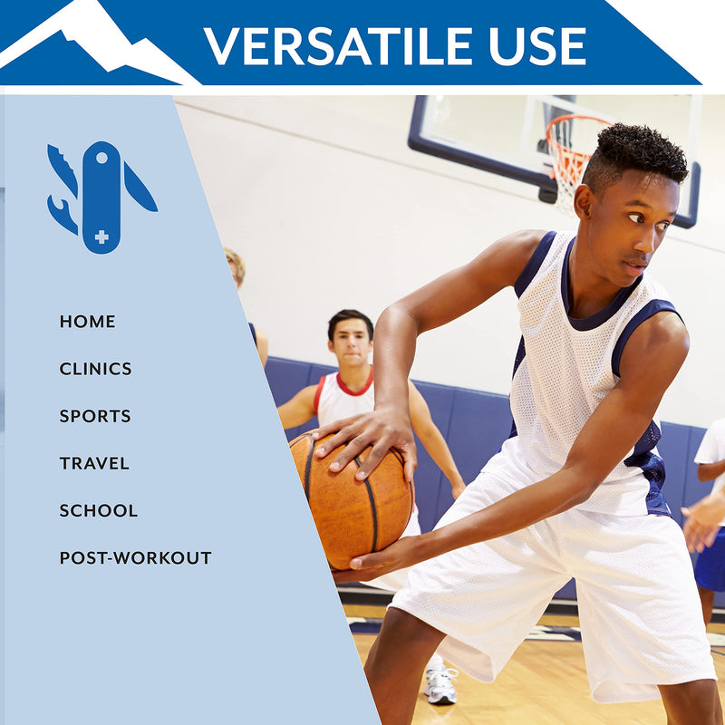 [Australia] - Polar Ice® Finger Sleeve, Universal Size – Patented Design Prevents Finger Joint Stiffness – Built-in Cooling Gel Pad – Designed to Support Sprains, Strains, & Sports Injuries 