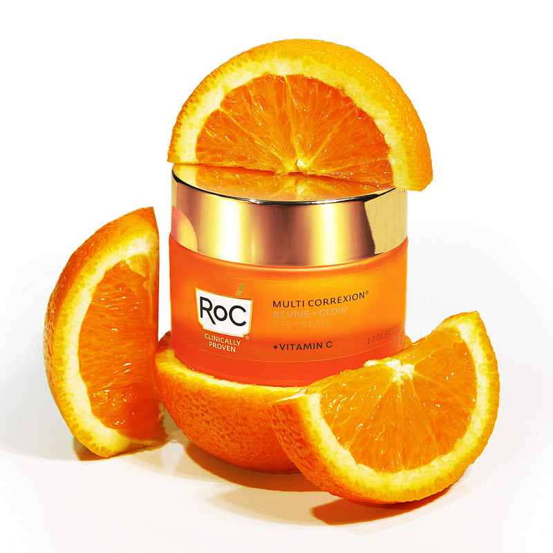 [Australia] - RoC Multi Correxion Revive + Glow Vitamin C Moisturizer for Face, Gel Cream, 1.7 Ounce 