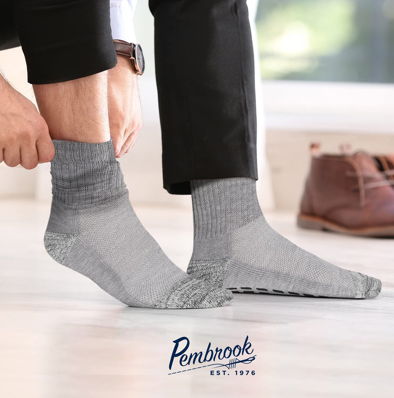 [Australia] - Pembrook Extra Wide and Diabetic Socks with Grips Bundle 