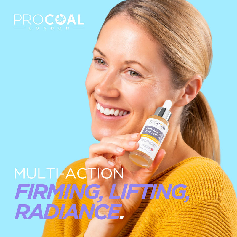 [Australia] - NEW Anti-ageing Eye Serum 30ml by Procoal - Eye Cream Anti Aging, Puffiness, Under Eye Circles & Wrinkles with Marine Algae, Caffeine & Green Tea, Vegan, Made in UK 