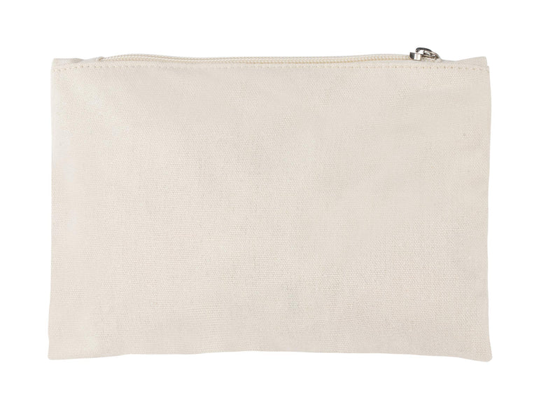 [Australia] - 12 Pack Canvas Makeup Bag, DIY Blank Zippers Pouches for Cosmetic, Pencil Case, Party Gift Bags, Travel, Craft and Coins Purse - White 8 x 6 inches 