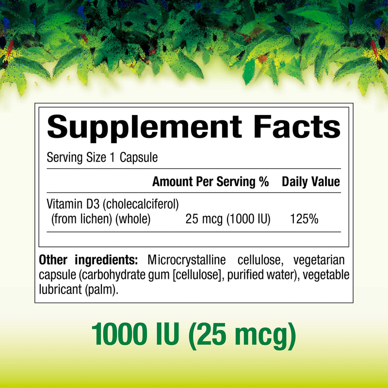 [Australia] - Whole Earth & Sea from Natural Factors, Vitamin D3 1000 IU (25 mcg), Whole Food Supplement, Vegan, 90 Capsules 