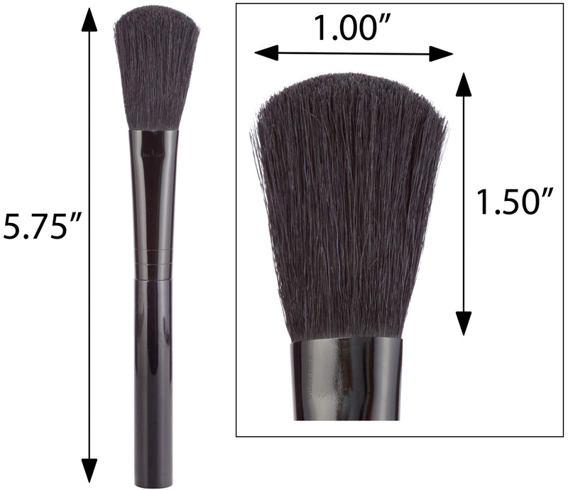 [Australia] - 6-Piece Cosmetic Makeup Brush Set and Travel Pouch, Includes Powder Brush, Eye Applicator, Lip Brush, Lash Comb, Eye Shadow Brush, and Eyeliner Brush 