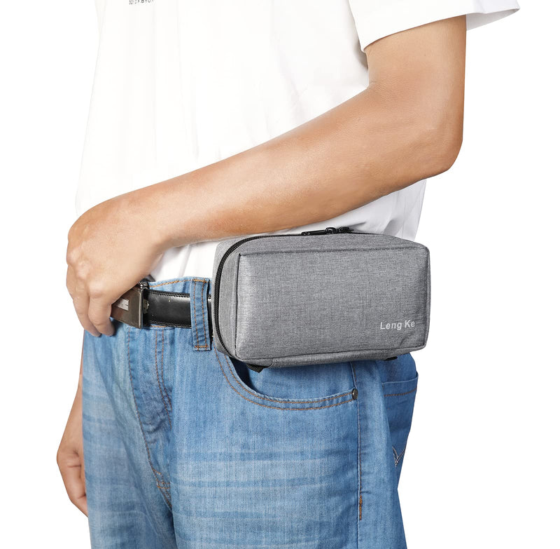 [Australia] - Insulin Cooling Case Pack,Travel Medicine Organizer,Portable Diabetic Supplies Cooler Handy Bag Pouch with 2 Ice Gel Pack (Grey) Grey 