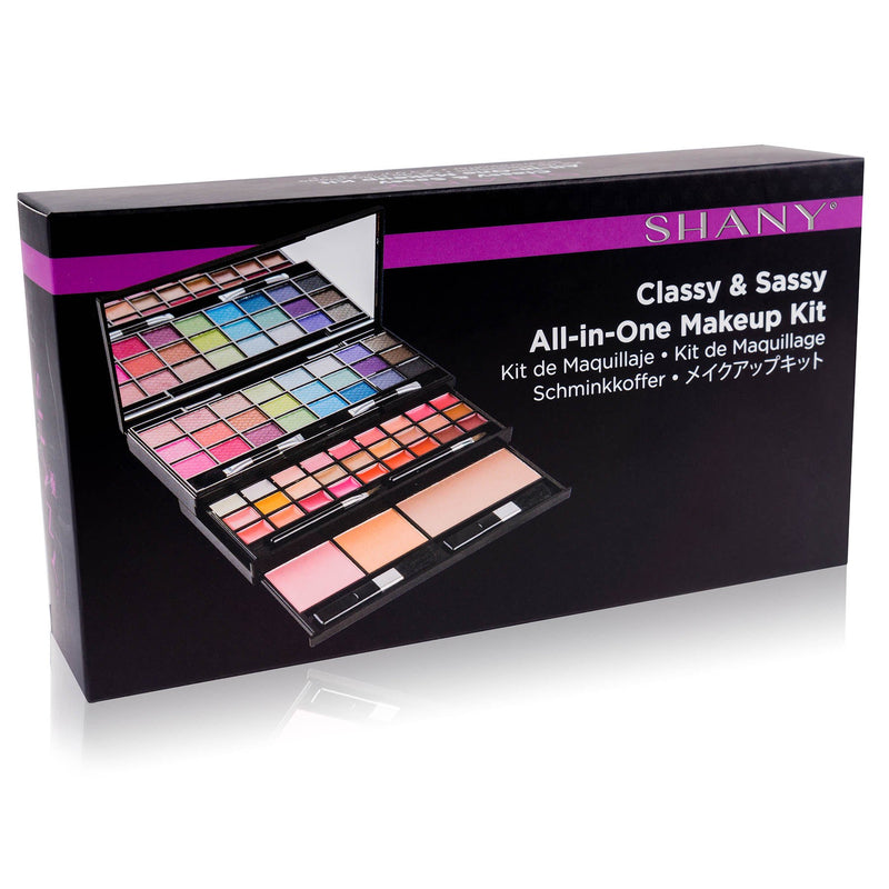[Australia] - SHANY Classy & Sassy All-in-One Makeup Kit with Mirror, Applicators, 24 Eye Shadows, 18 Lip Glosses, 2 Blushes, and 1 Bronzer. 