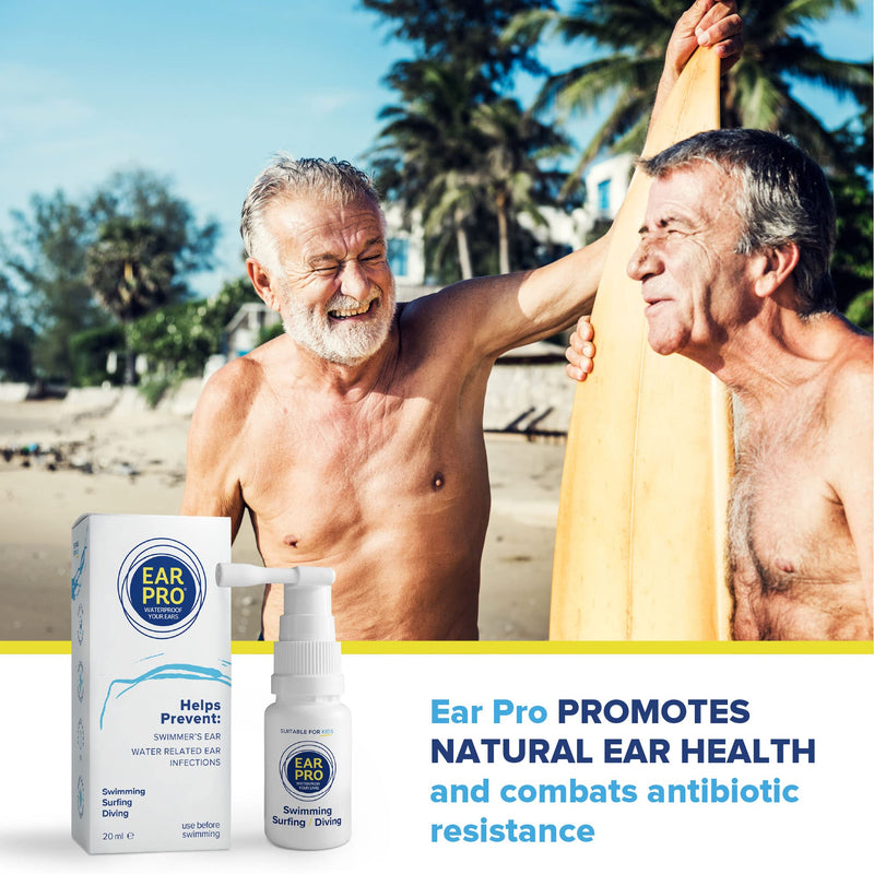 [Australia] - Ear Pro All Natural Swimmer Ear Spray for Kids and Adults - Safe and Easy to Use Ear Protection Spray Helps Prevent Trapped Water, Water Related Ear Problems, and Protect Hearing. 1 Pack - 200 Uses 1 Count (Pack of 1) 