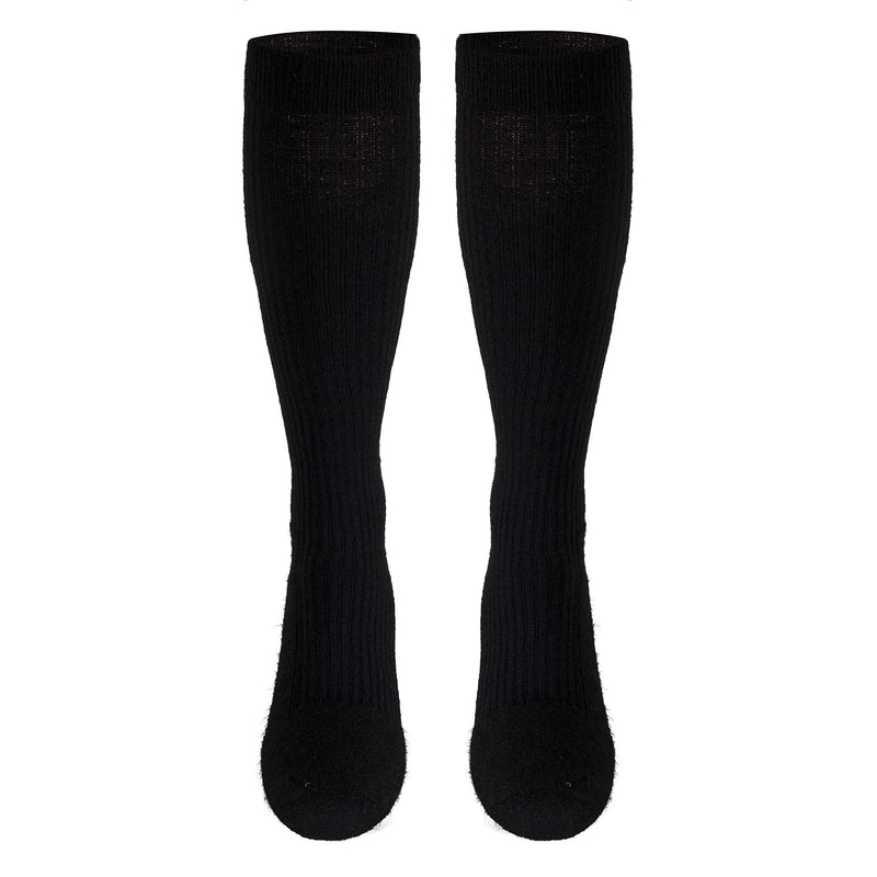 [Australia] - Truform Compression Socks, 15-20 mmHg, Men's Gym Socks, Knee High Over Calf Length Medium (1 Pair) Black 