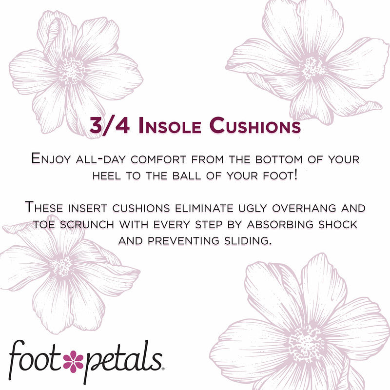 [Australia] - Foot Petals, 3/4 Length Cushion Shoe Insert, Women's Dress, High Heels, Boots and Flats, Prevents Feet from Sliding Khaki One Size 