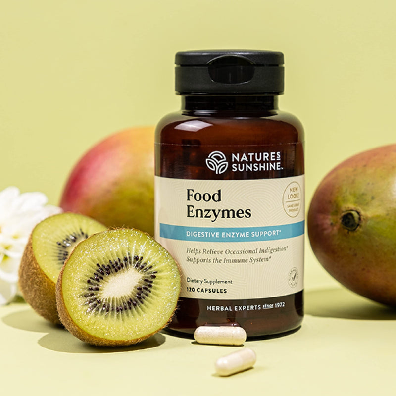 [Australia] - Nature's Sunshine Food Enzymes, 120 Capsules | Digestive Enzymes with Betaine HCL Support the Digestive System and Provide Occasional Indigestion Relief 1 