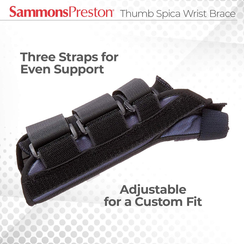 [Australia] - Sammons Preston - 78014 Thumb Spica Wrist Brace, Thumb Splint, Wrist Splint for Wrist Support, Wrist Brace, Thumb Brace for CMC & MC Joints, Wrist Spica, Thumb Spica, Thumb Support, Left Hand, Small 