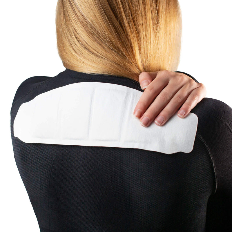 [Australia] - THE HEAT COMPANY Shoulderwarmer - 8 Pieces - EXTRA WARM - Adhesive - Neck Warmer - 8 Hours Pleasant Warmth - Instant Heat - Air Activated - Purely Natural 