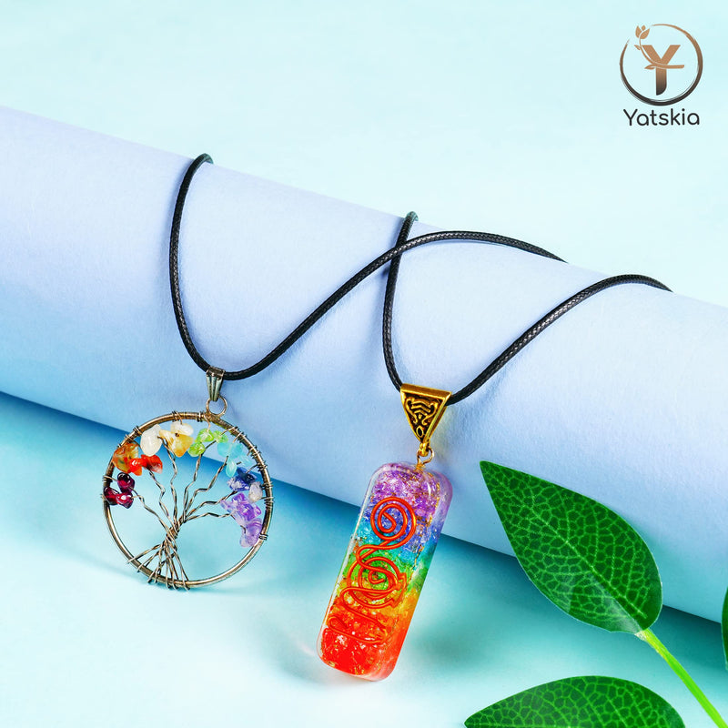 [Australia] - Crystal Tree - Seven Chakra Tree - Bonsai Tree - Healing Crystals - Crystals and Gemstones - Home Decor - Spiritual Gifts # 1 Seven Chakra 