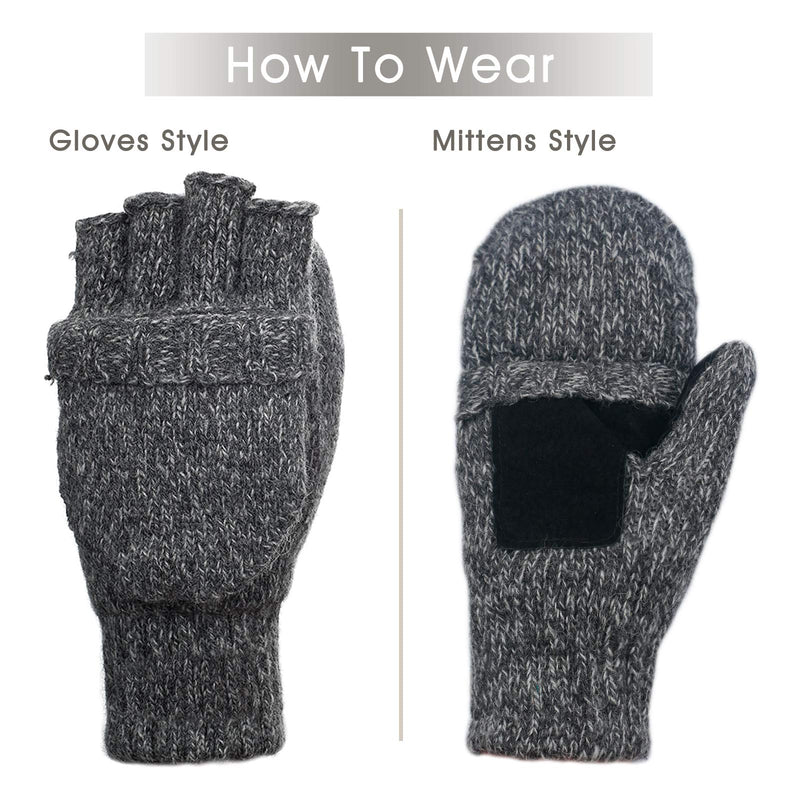 [Australia] - Metog Suede Thinsulate Thermal Insulation Mittens,Gloves Small Brown 