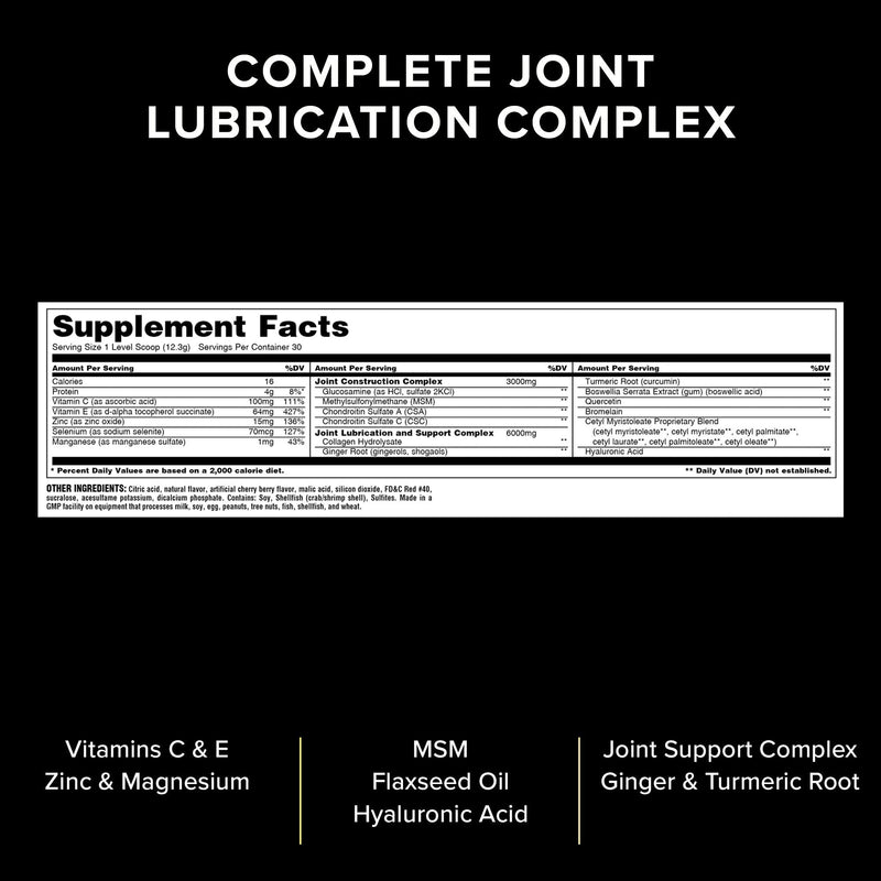 [Australia] - Animal Flex - Complete Joint Supplement Collagen Glucosamine Chondroitin Repair and Restore, Cherry 30 Scoops 
